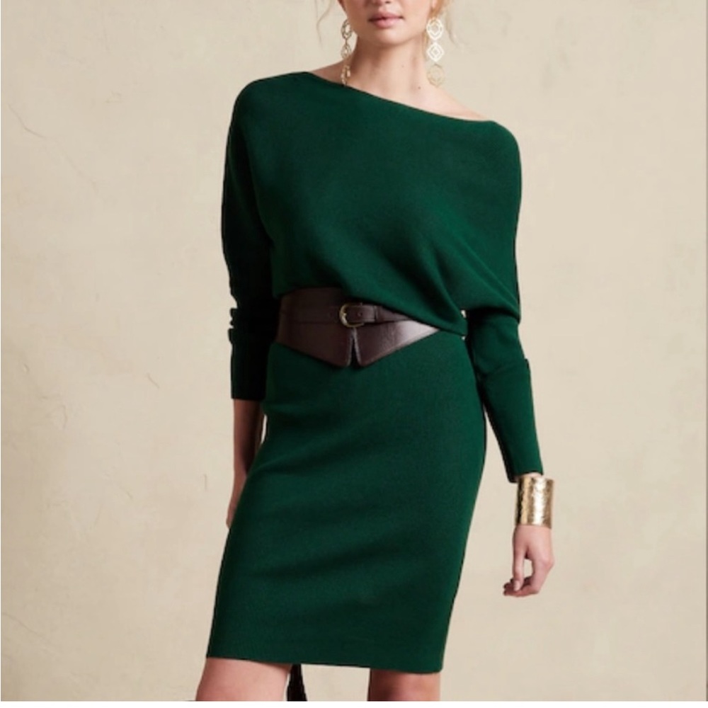 NWT! Banana Republic off the shoulder sweater dress